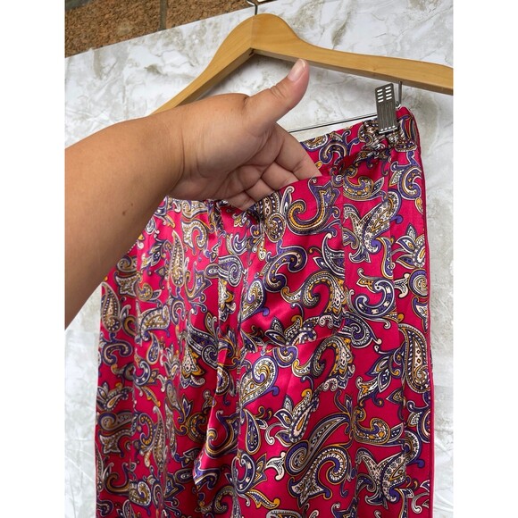 Equipment flowing paisley silk pants size small - Picture 8 of 10